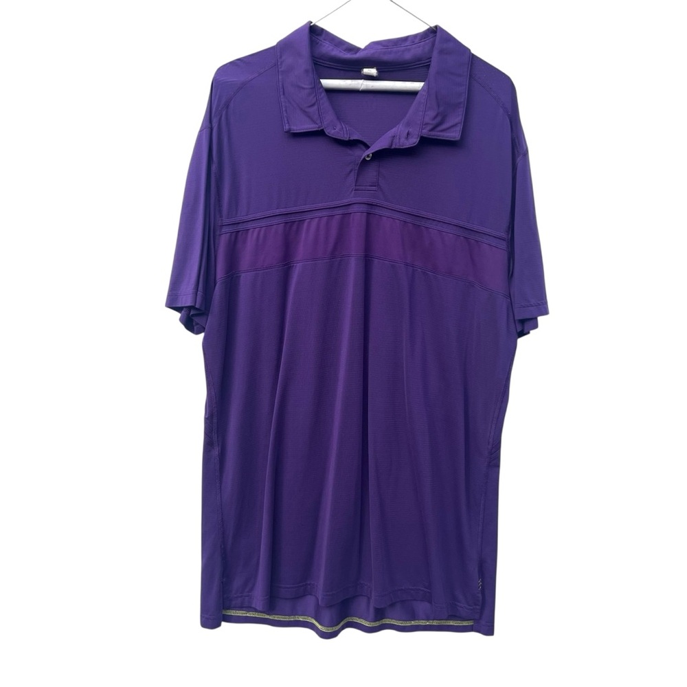 LULULEMON purple polo shirt XL extra large